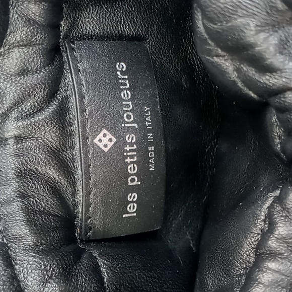 Les Petits Joueurs Crystal Beaded Sac With Removable Chain Satin/Leather - Picture 6 of 12